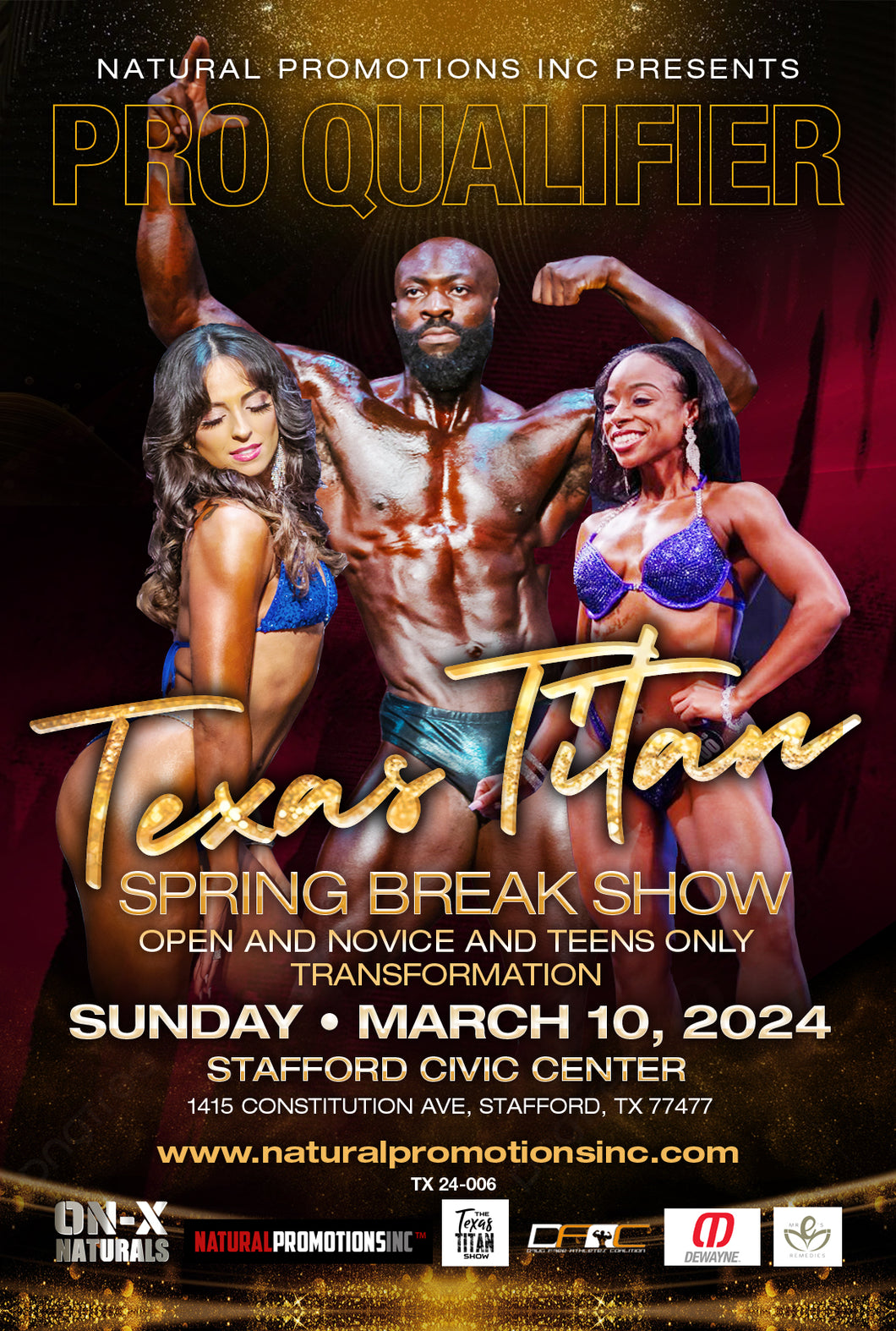 2024 Texas Titan spring break Show Novice Registration Fee